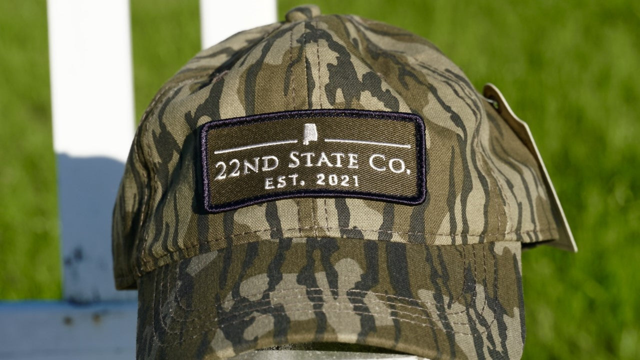 "Embroidered Patch Hat" Mossy Oak Bottomland Relaxed Fit Hat