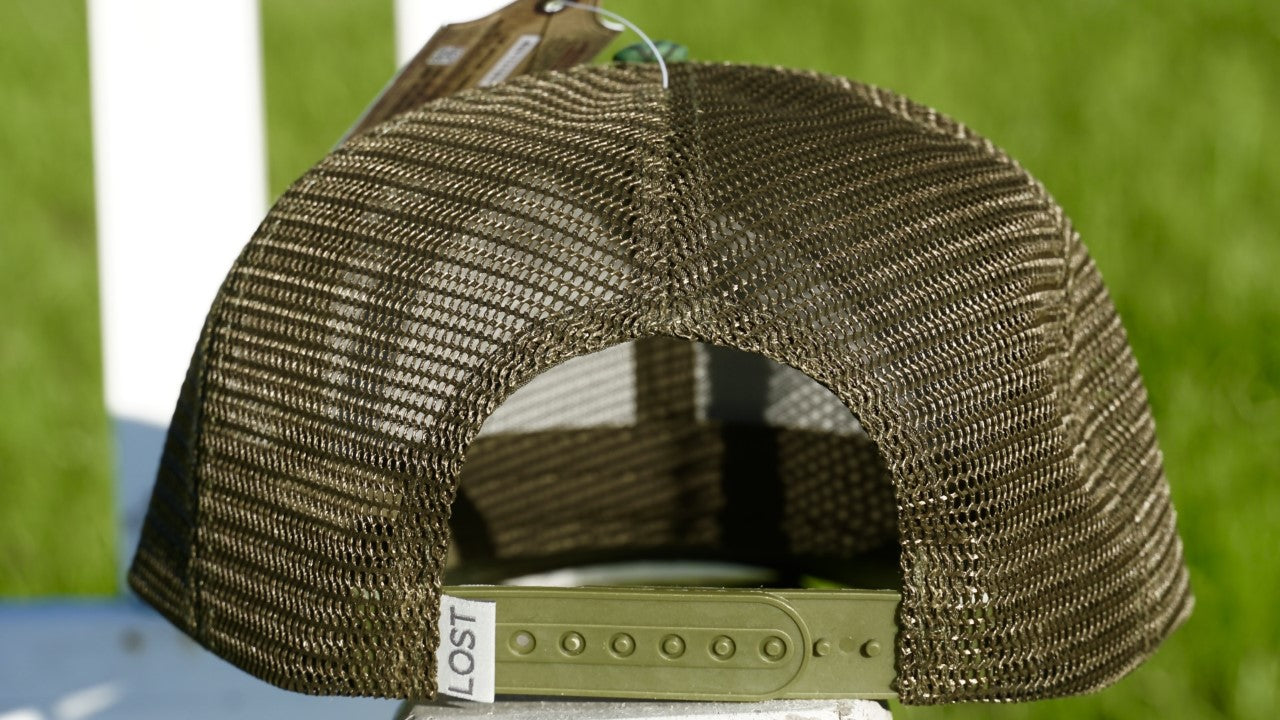 "Embroidered Patch Hat" Mossy Oak Greenleaf Trucker Hat