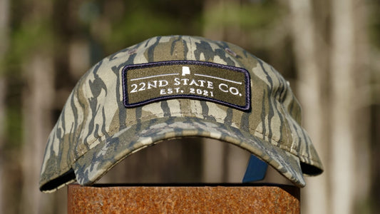 "Embroidered Patch Hat" Mossy Oak Bottomland Relaxed Fit Hat