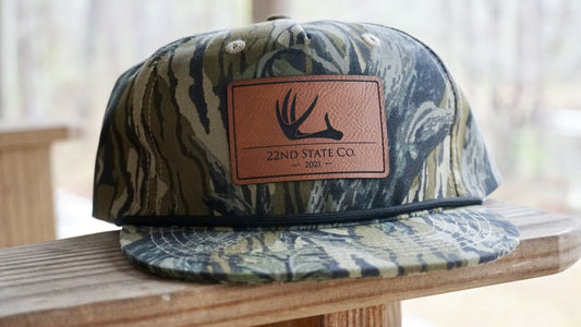 "Antler Leather Patch"- Mossy Oak Treestand Rope Hat