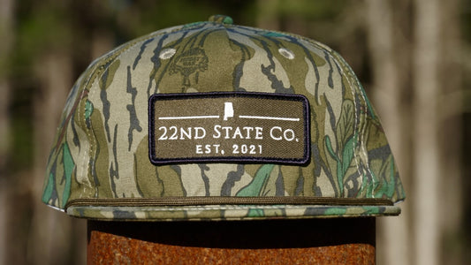 "Embroidered Patch Hat" Mossy Oak Greenleaf Rope Hat