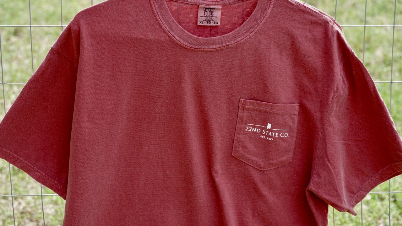 "Live Oak Pocket Tee" Comfort Colors