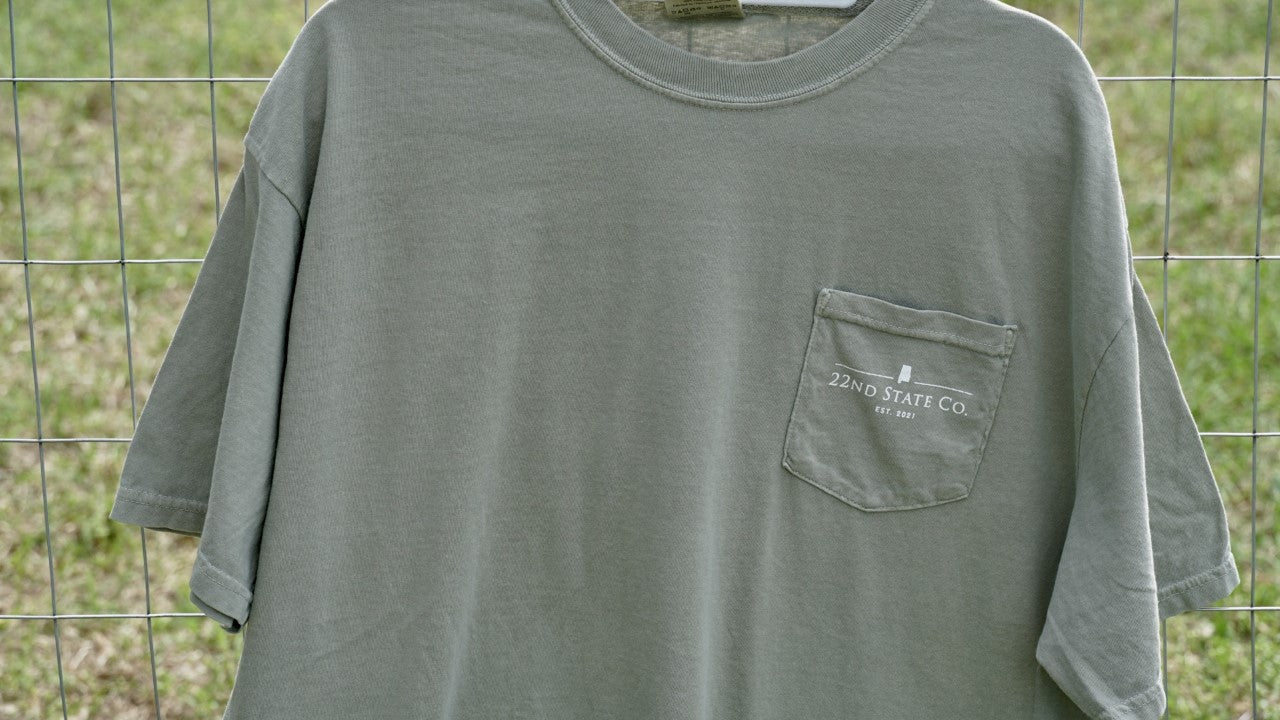"Live Oak Pocket Tee" Comfort Colors