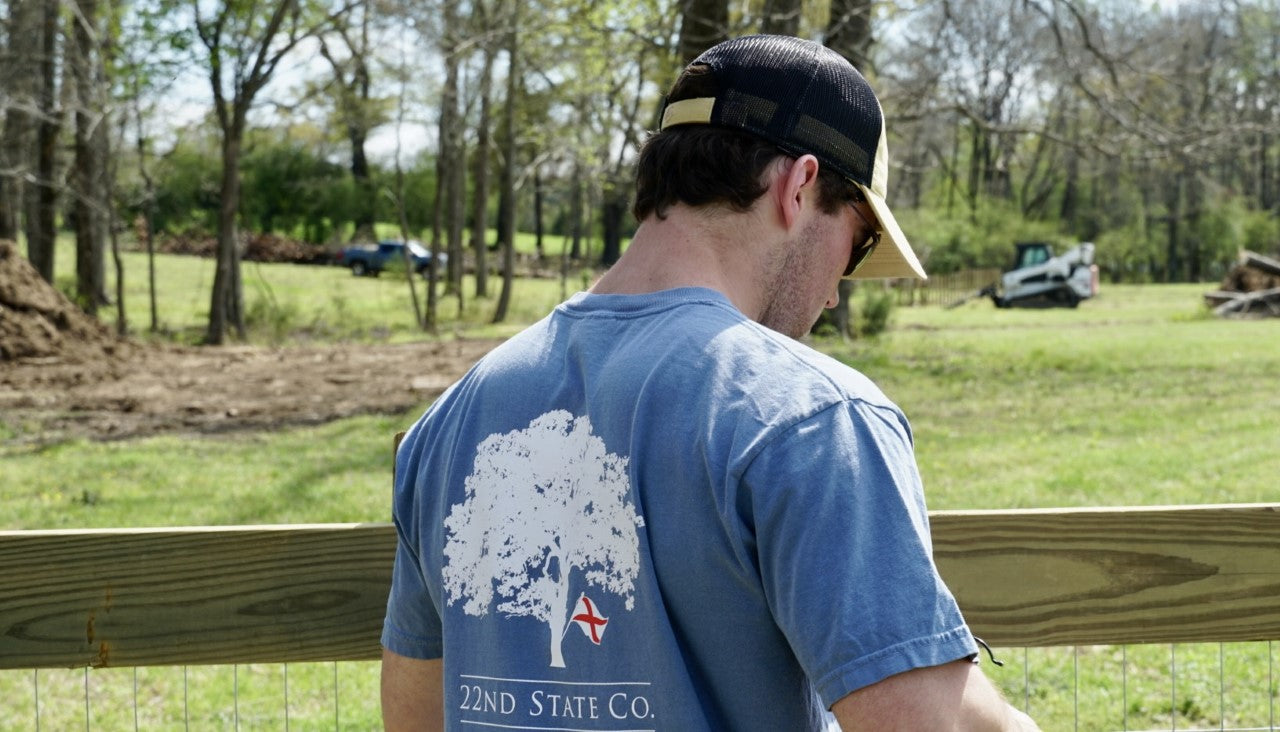 "Live Oak Pocket Tee" Comfort Colors