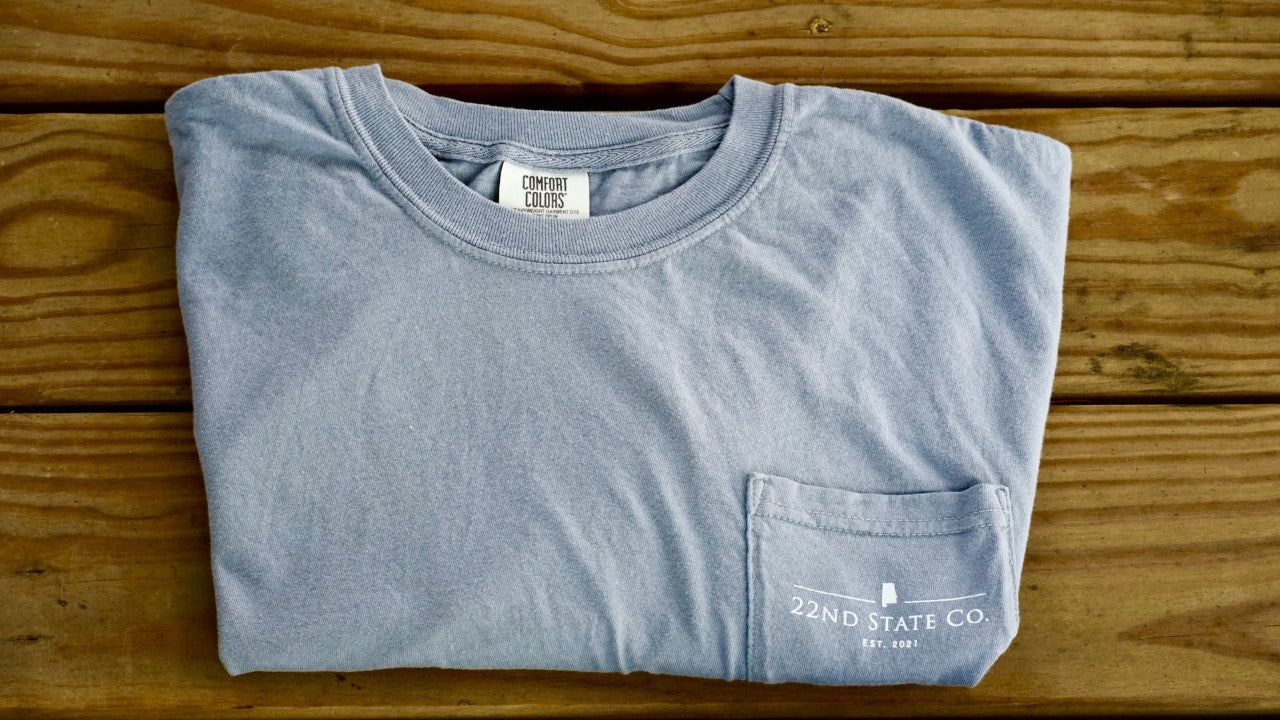 "Live Oak Pocket Tee" Comfort Colors