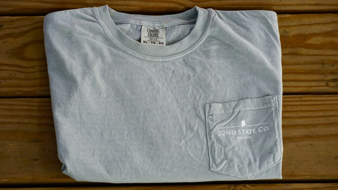 "Live Oak Pocket Tee" Comfort Colors